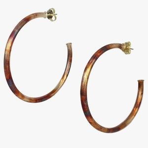 Sheila fajl hoops, new. Never worn.